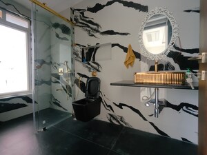 Attached Bathroom in 5 BHK Apartment at Raunak Viraj Tower Thane, Pokhran Road No Two – for Rent