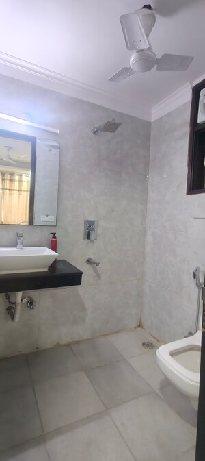 Bathroom in 4 BHK Builder Floor at Chattarpur – for Rent