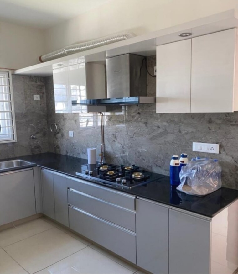 Kitchen, lnt-raintree-boulevard 3 Bedroom 1985 Sq.Ft. Apartment In Hebbal Bangalore 9710002