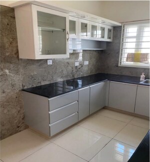 Kitchen in 3 BHK Apartment at LnT Raintree Boulevard, Hebbal – for Rent