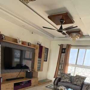 Living Room in 3 BHK Apartment at Pashmina Waterfront, Bhattarahalli – for Rent