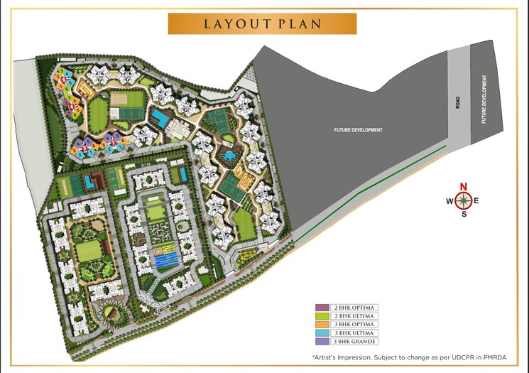 Master Plan, pride-purple-park-titan 3 Bedroom 1212 Sq.Ft. Apartment In Hinjewadi Pune 9710236
