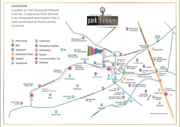 3 BHK Apartment – Map Location View at Pride Purple Park Titan, Hinjewadi - for Sale