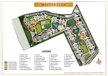 Master Plan in 3 BHK Apartment at Pride Purple Park Titan, Hinjewadi – for Sale