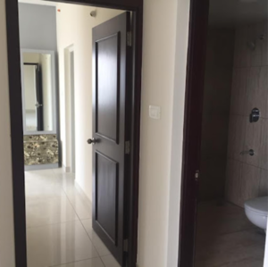 Building Lobby in 2 BHK Apartment at Prestige Lakeside Habitat Villas, Gunjur – for Rent