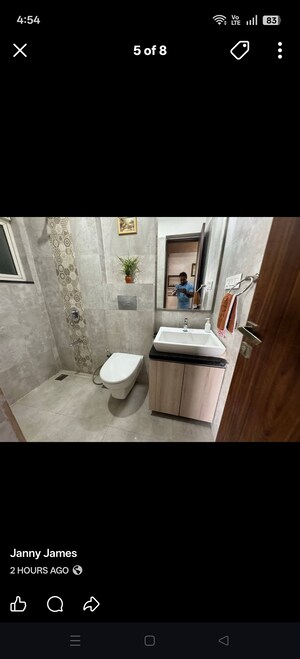 Bathroom in 2 BHK Apartment at Triveni CHS Andheri West, Andheri West – for Rent