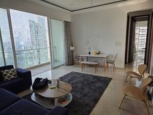 Living Room in 4 BHK Apartment at Runwals The Reserve, Worli – for Rent