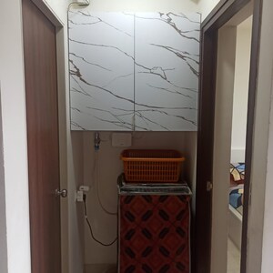 Bathroom in 1 BHK Apartment at Lodha Crown Quality Homes, Majiwada – for Rent