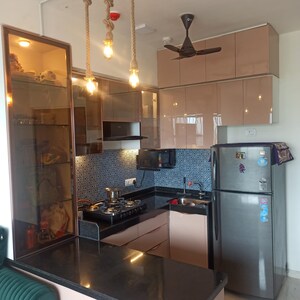 Kitchen in 1 BHK Apartment at Lodha Crown Quality Homes, Majiwada – for Rent