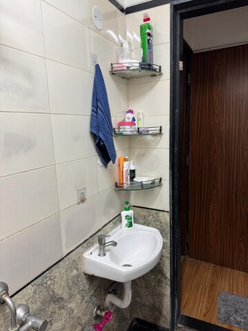 Bathroom in 1 BHK Apartment at Neminath Ekta Suprabhat, Goregaon West – for Rent