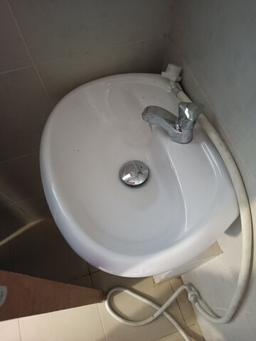 Bathroom in 2 BHK Apartment at Bhartiya Nikoo Homes, Thanisandra Main Road – for Rent