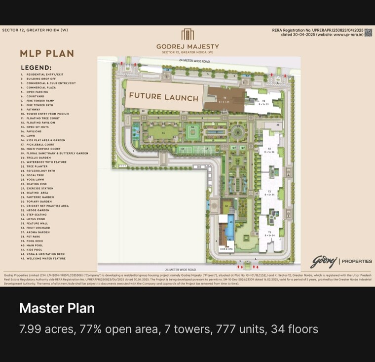 undefined, godrej-majesty 3 Bedroom 1754 Sq.Ft. Apartment In Sector 12 Greater Noida Greater Noida 9712431