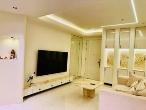 Living Room in 3 BHK Apartment at Prestige Beverly Hills, Kokapet – for Rent