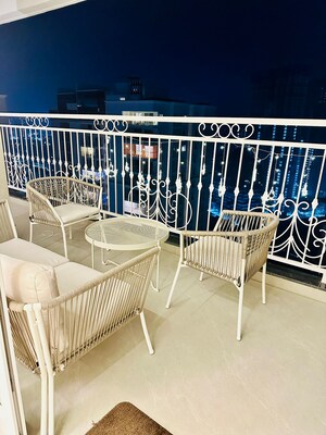 Balcony in 3 BHK Apartment at Prestige Beverly Hills, Kokapet – for Rent