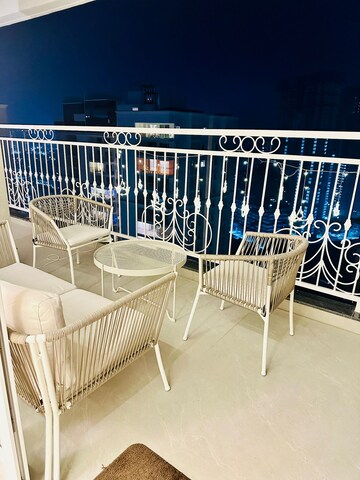 Balcony in 3 BHK Apartment at Prestige Beverly Hills, Kokapet – for Rent