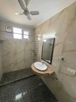 Bathroom in 4 BHK Builder Floor at Chattarpur – for Rent