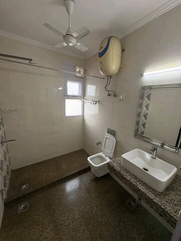 Bathroom in 4 BHK Builder Floor at Chattarpur – for Rent