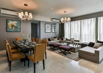 Living Room in 4 BHK Apartment at Runwals The Reserve, Worli – for Rent