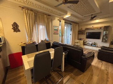 Living Room in 3 BHK Apartment at Kristi Villa, Chinar Park – for Sale