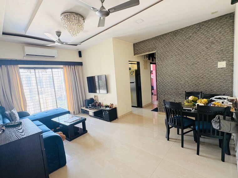 Living Room, ashar-residency 2 Bedroom 1050 Sq.Ft. Apartment In Pokhran Road No Two Thane 9712752