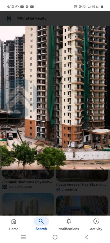 3 BHK Apartment For Sale in Amrapali Heartbeat City, Sector 107