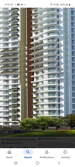 3 BHK + Servant Room,Study Room Apartment For Sale in Amrapali Heartbeat City