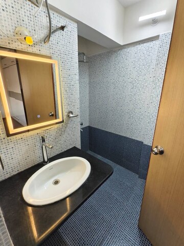 Bathroom in 3 BHK Apartment at Gera Emerald City, Kharadi – for Rent