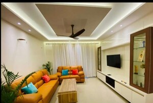 Living Room in 3 BHK Apartment at Shalimar Oneworld Vista, Gomti Nagar – for Rent