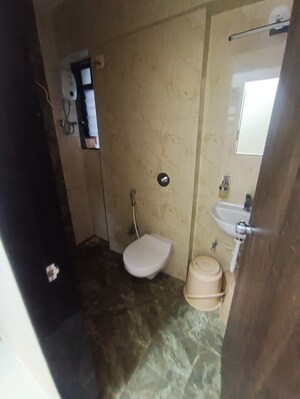 Bathroom in 1 BHK Apartment at PCPL Tiara CHS, Malad West – for Rent