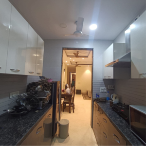 Kitchen in 2 BHK Builder Floor at Malviya Nagar – for Rent