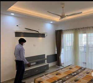 Living Room in 3.5 BHK Apartment at Ansals Celebrity Greens, Sushant Golf City – for Rent