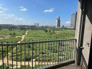 Balcony in 3 BHK Builder Floor at Smart World Orchard, Sector 61 – for Rent