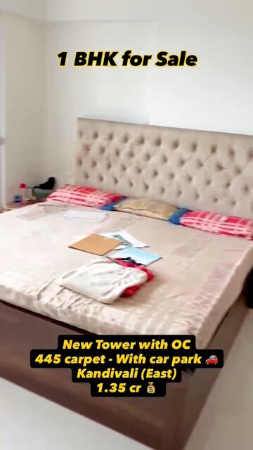 Bedroom in 1 BHK Apartment at Kaustubh Vistaris, Kandivali East – for Sale