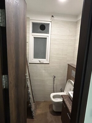 Bathroom in 3.5 BHK Builder Floor at Ansal Sushant Floors, Sushant Lok ii – for Rent