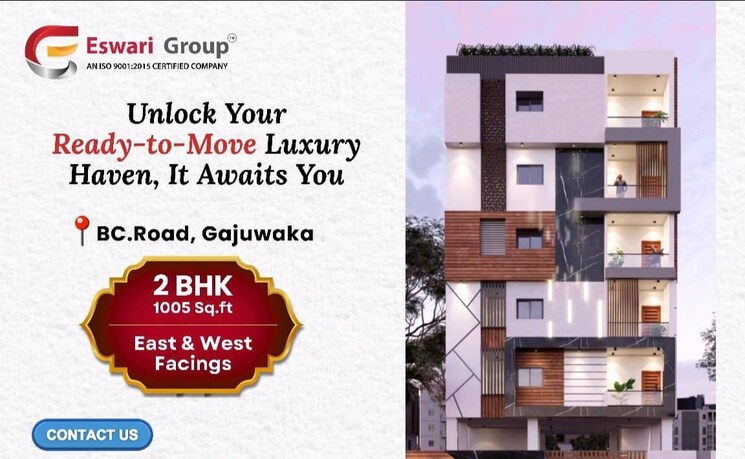 Exterior View, gajuwaka 2 Bedroom 1005 Sq.Ft. Apartment In Gajuwaka Vizag 9713097