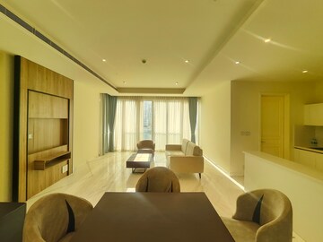 Living Room in 2 BHK Apartment at Bhartiya Leela Residences, Thanisandra Main Road – for Rent