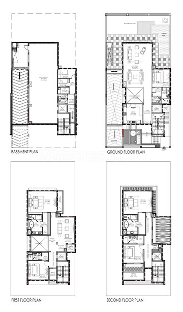Floor Plan in 5 BHK Apartment at Experion Windchants, Sector 112 – for Sale