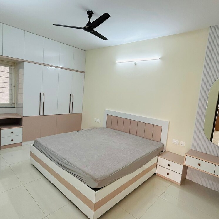 Bedroom, my-home-sayuk 2 Bedroom 1355 Sq.Ft. Apartment In Nallagandla Hyderabad 9713213