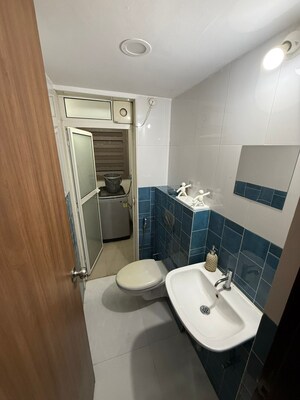 Bathroom in 1 BHK Apartment at Lodha Amara, Kolshet Road – for Rent