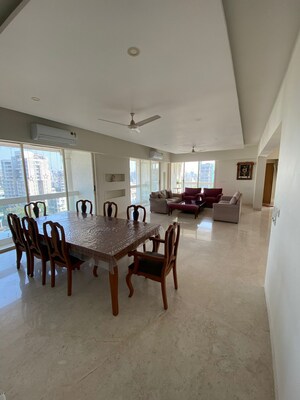 Living Room in 3 BHK Apartment at Shimira Apartment, Khar West – for Rent