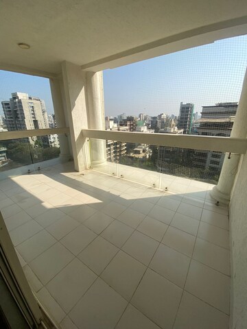 Balcony in 3 BHK Apartment at Shimira Apartment, Khar West – for Rent