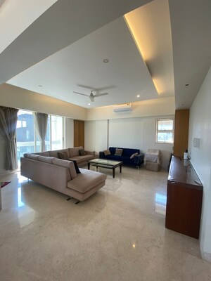 Living Room in 3 BHK Apartment at Shimira Apartment, Khar West – for Rent