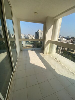 Balcony in 3 BHK Apartment at Shimira Apartment, Khar West – for Rent