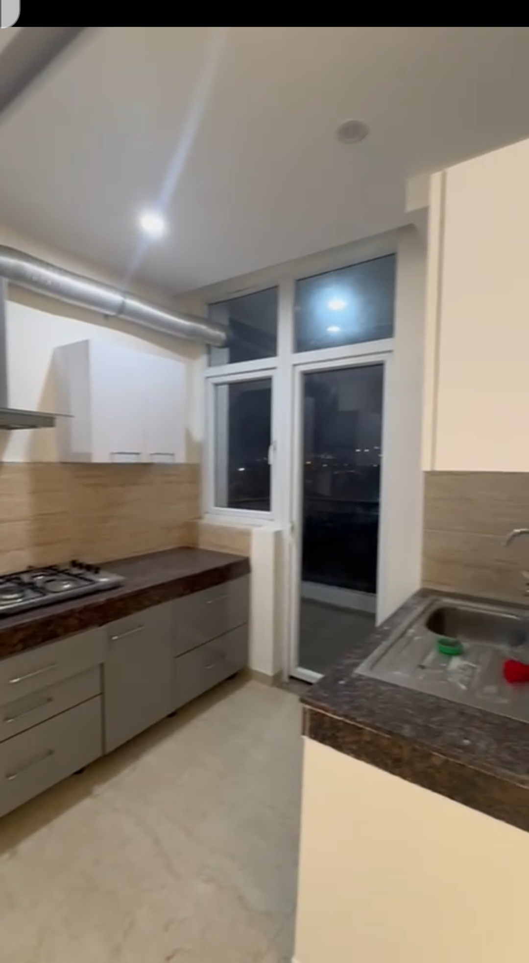 Kitchen in 3 BHK Apartment at Omaxe The Palace, Gomti Nagar – for Rent