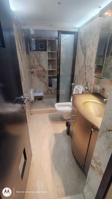 Bathroom in 4 BHK Apartment at Lodha Trump Tower, Worli – for Rent