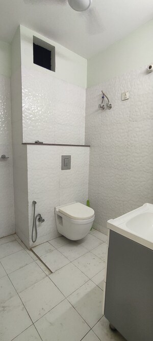 Bathroom in 3 BHK Builder Floor at Ansal Sushant Lok I, Sector 43 – for Rent