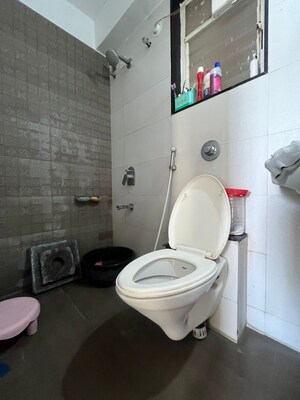 Bathroom in 2 BHK Apartment at Karan Suncoast, Bavdhan – for Rent