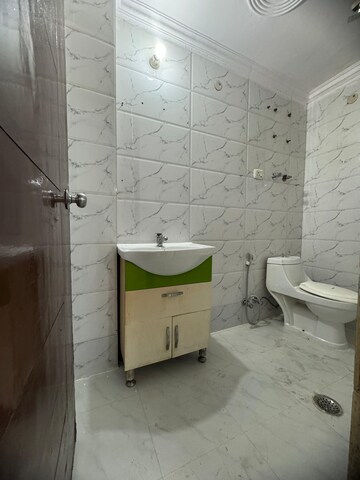Bathroom in 2 BHK Builder Floor at Chattarpur – for Rent