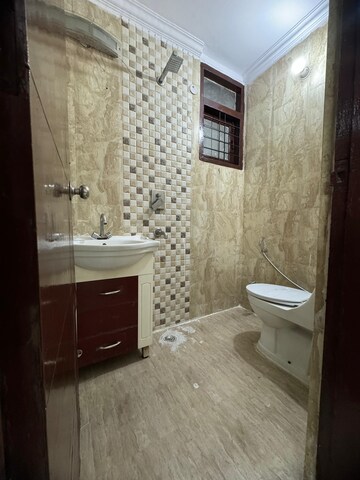Bathroom in 2 BHK Builder Floor at Chattarpur – for Rent