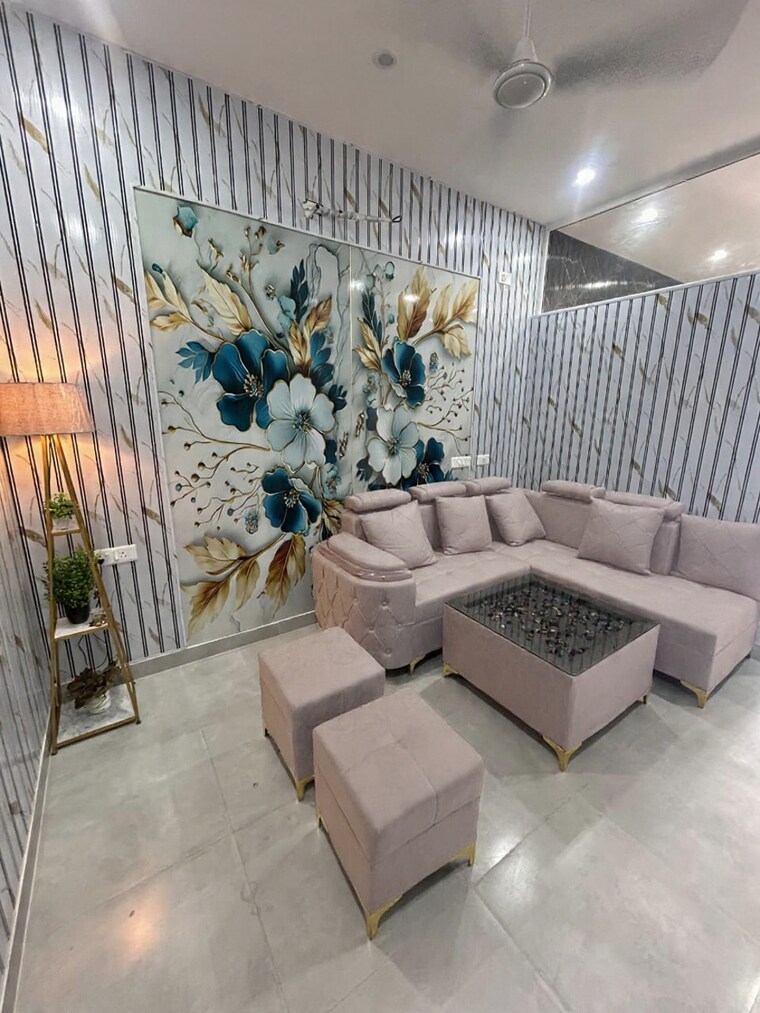 Living Room, dah-greentech-nx-one Studio 595 Sq.Ft. Apartment In Tech Zone 4 Greater Noida Greater Noida 9713754